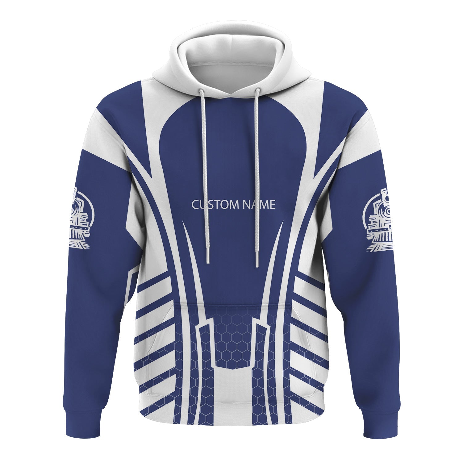 Railspirit Personalized London and North Eastern Railway Hoodie Striped Railroad Style Train Zip Up Hoodie All Over Print