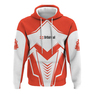 Railspirit Personalized British Railway Hoodie Railway Trainspotter Style Zip Up Hoodie Gift Idea For Foamers