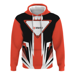 Railspirit British Railway Hoodie Bold Graphic Style All Over Printed Zip Up Hoodie