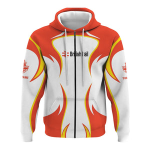 Railspirit Personalized British Railway Hoodie Distinctive Flame Style Zip Up Hoodie For Steam Engine Addict