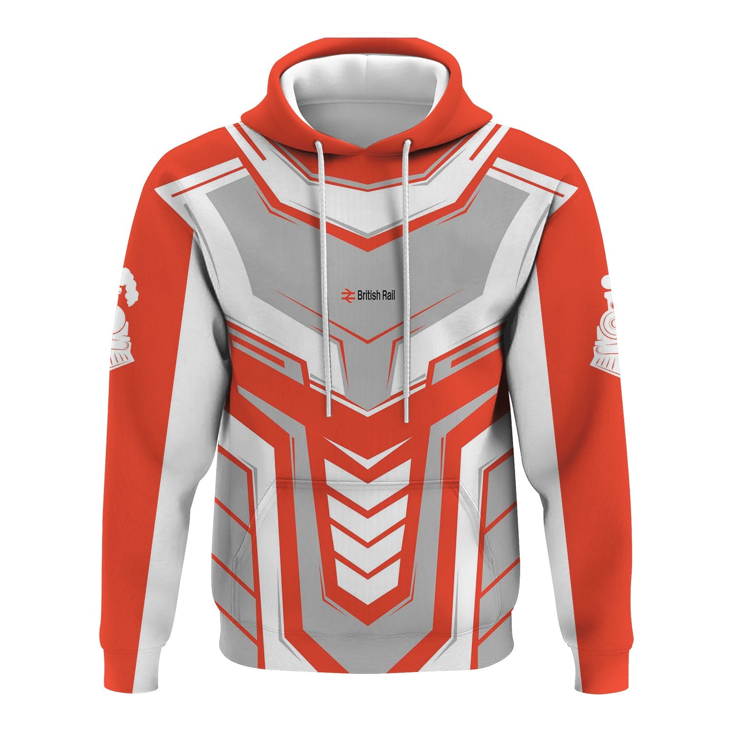 Railspirit Personalized British Railway Hoodie Armor-Inspired Design Train Zip Up Hoodie All Over Print