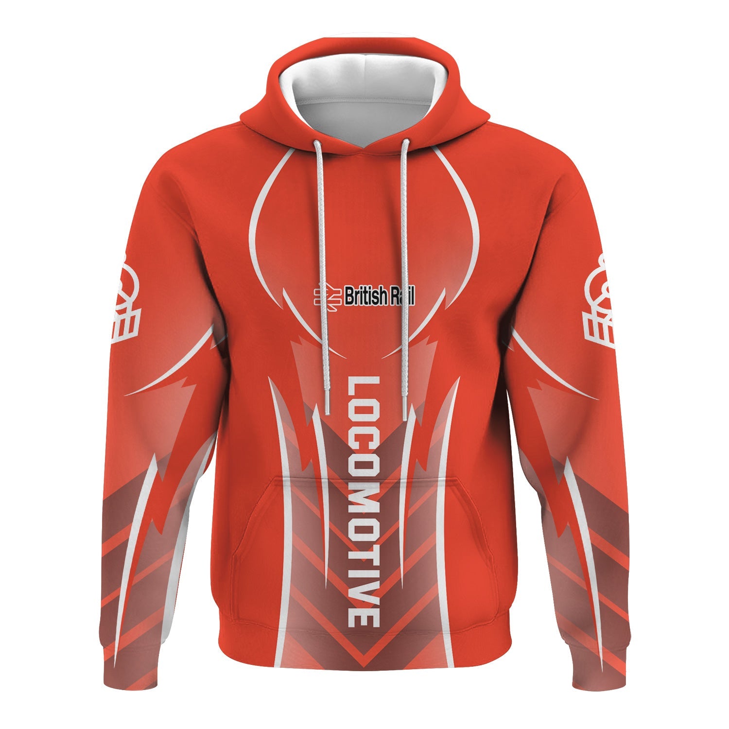 Railspirit Personalized British Railway Hoodie Striking Line Style Train Zip Up Hoodie For Locomotive Lovers