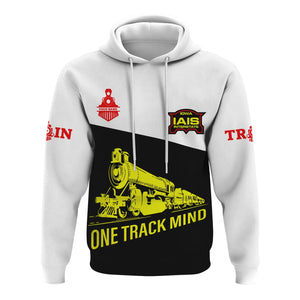 Railspirit Custom Name Iowa Interstate Railroad Hoodie One Track Mind IAIS Printed Zip Hoodie