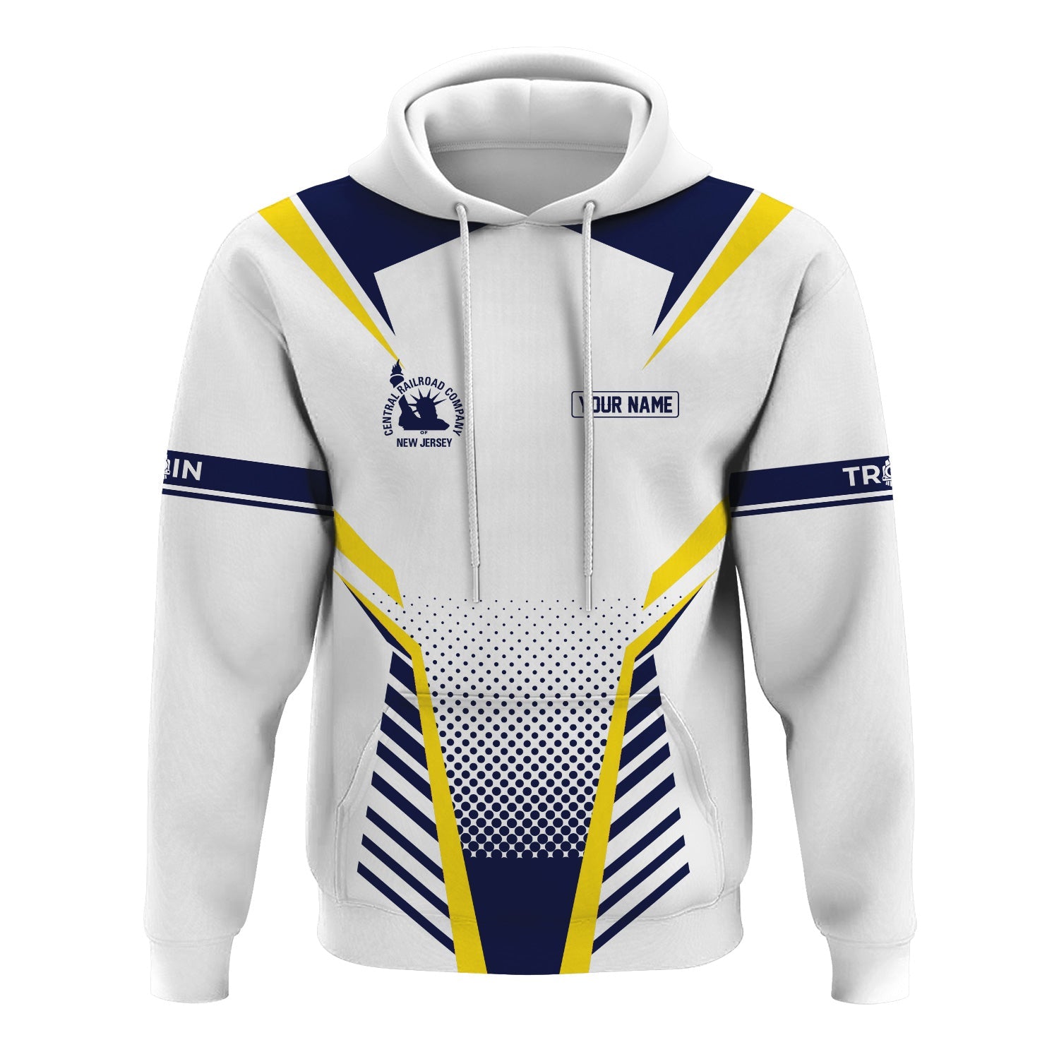 Railspirit Personalized CNJ Jersey Central Railroad Hoodie Unisex Train Zip Hoodie All Over Print