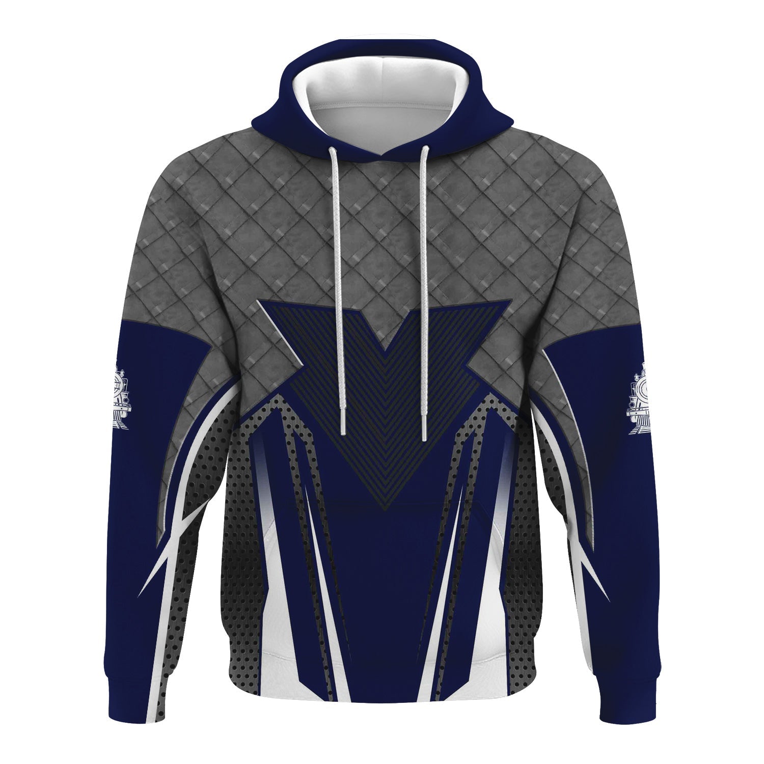 Railspirit Personalized Jersey Central Railroad Hoodie Rugged Steel Vibes CNJ Train Zip Up Hoodie All Over Print