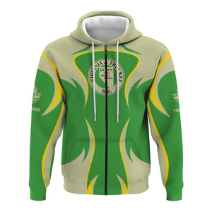 Railspirit Personalized Virginia & Truckee Railroad Hoodie Distinctive Flame Style Zip Up Hoodie For Steam Engine Addict