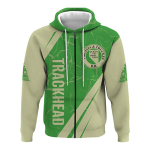 Railspirit Personalized Virginia & Truckee Railroad Hoodie Crackle Texture Style Train Zip Up Hoodie For Trackhead