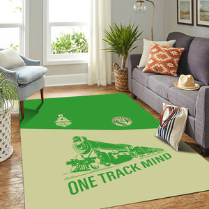 Railspirit Personalized Virginia & Truckee Railroad Area Rug One Track Mind Train Rug Gift Idea For Train Lover