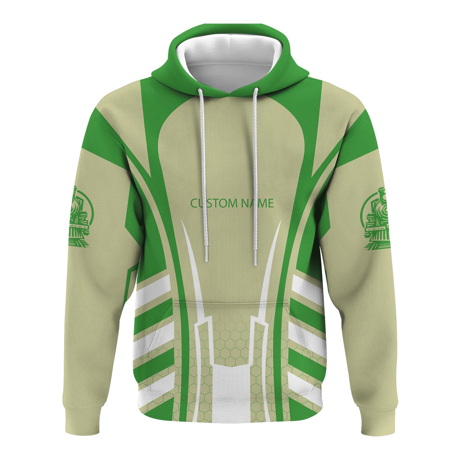 Railspirit Personalized Virginia & Truckee Railroad Hoodie Striped Railroad Style Train Zip Up Hoodie All Over Print