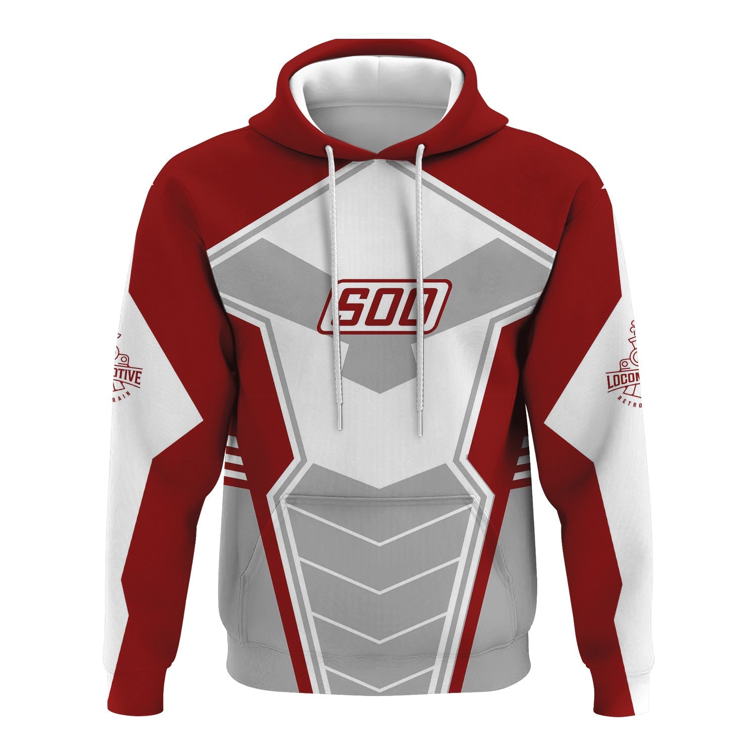 Railspirit Personalized Soo Line Railroad Hoodie Engine-Inspired Style Train Zip Up Hoodie for Railroad Fanatic