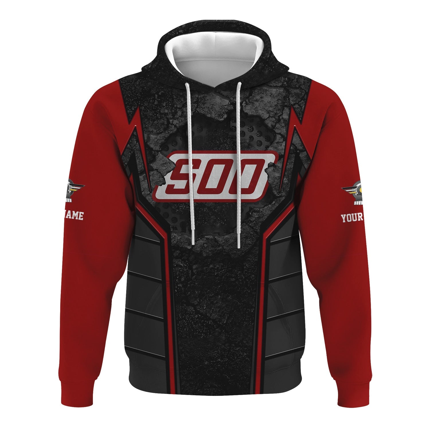 Railspirit Personalized Soo Line Railroad Hoodie Cracked Metal Design Train Zip Up Hoodie for Rail Enthusiasts