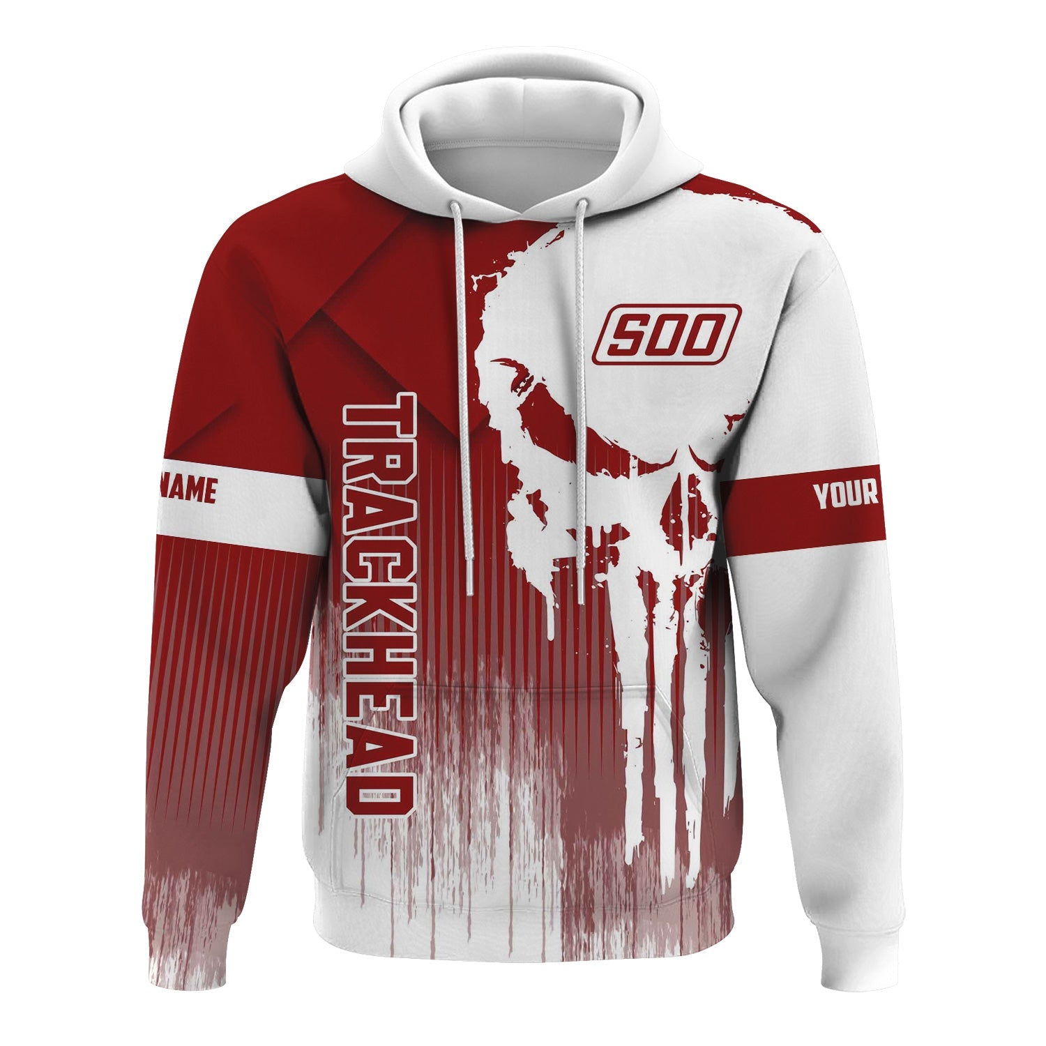 Railspirit Personalized Soo Line Railroad Hoodie Skull Design with Custom Job Train Zip Up Hoodie for Trackhead Crew