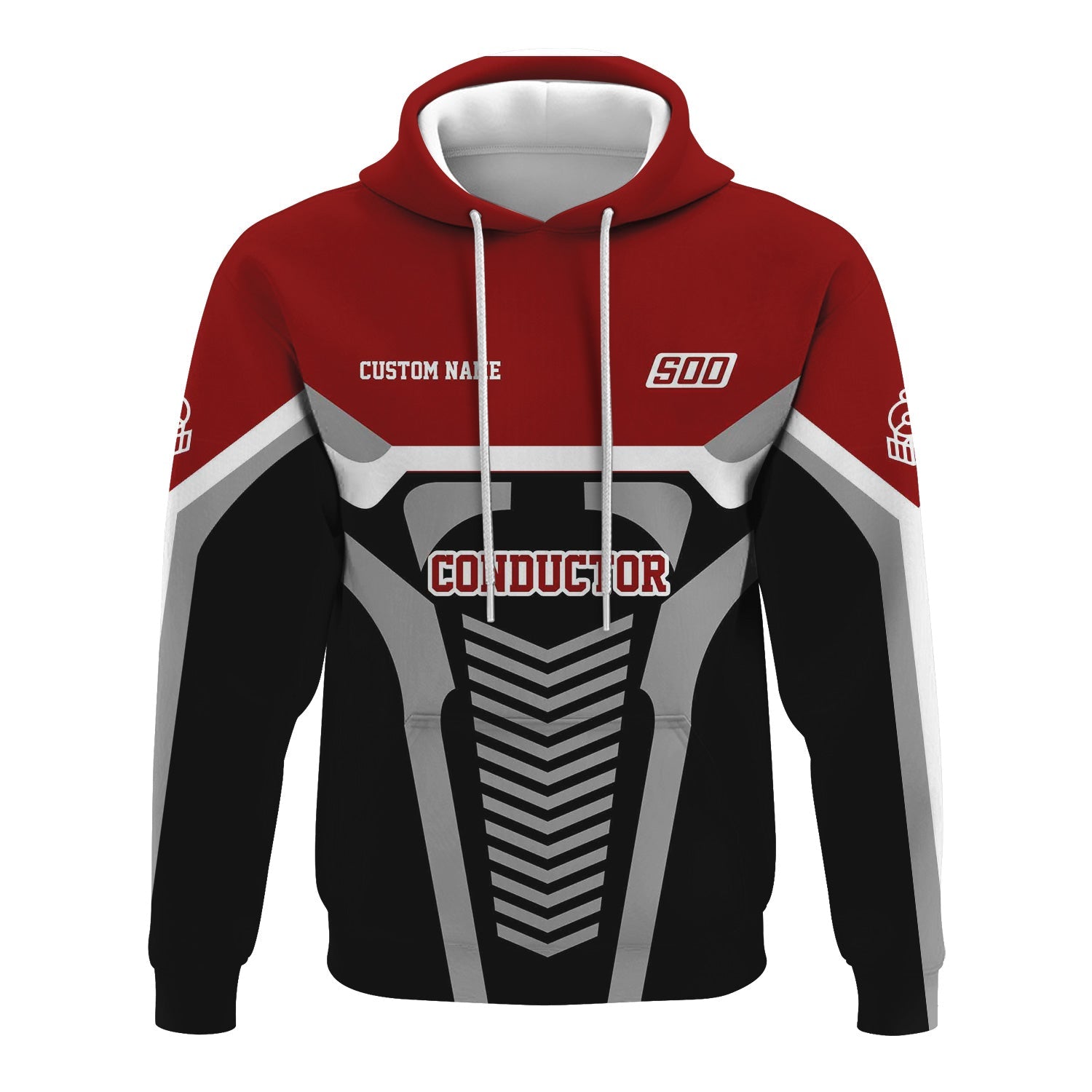 Railspirit Personalized Soo Line Railroad Hoodie Track-Inspired with Custom Job Position Train Zip Up Hoodie