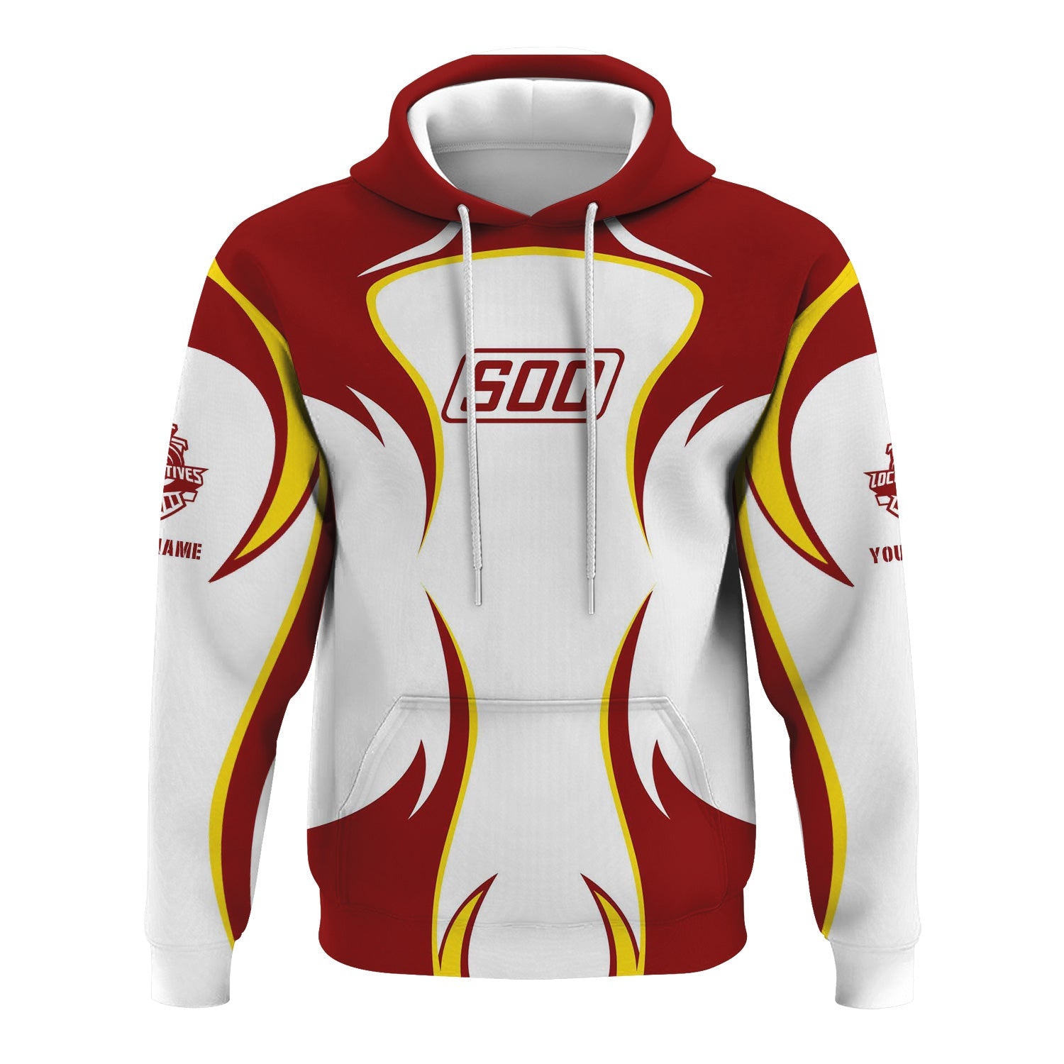 Railspirit Personalized Soo Line Railroad Hoodie Distinctive Flame Style Zip Up Hoodie For Steam Engine Addict