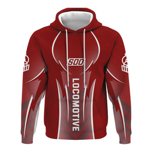 Railspirit Personalized Soo Line Railroad Hoodie Striking Line Style Train Zip Up Hoodie For Locomotive Lovers