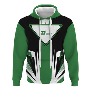 Railspirit Burlington Northern Railroad Hoodie Bold Graphic Style All Over Printed Zip Up Hoodie
