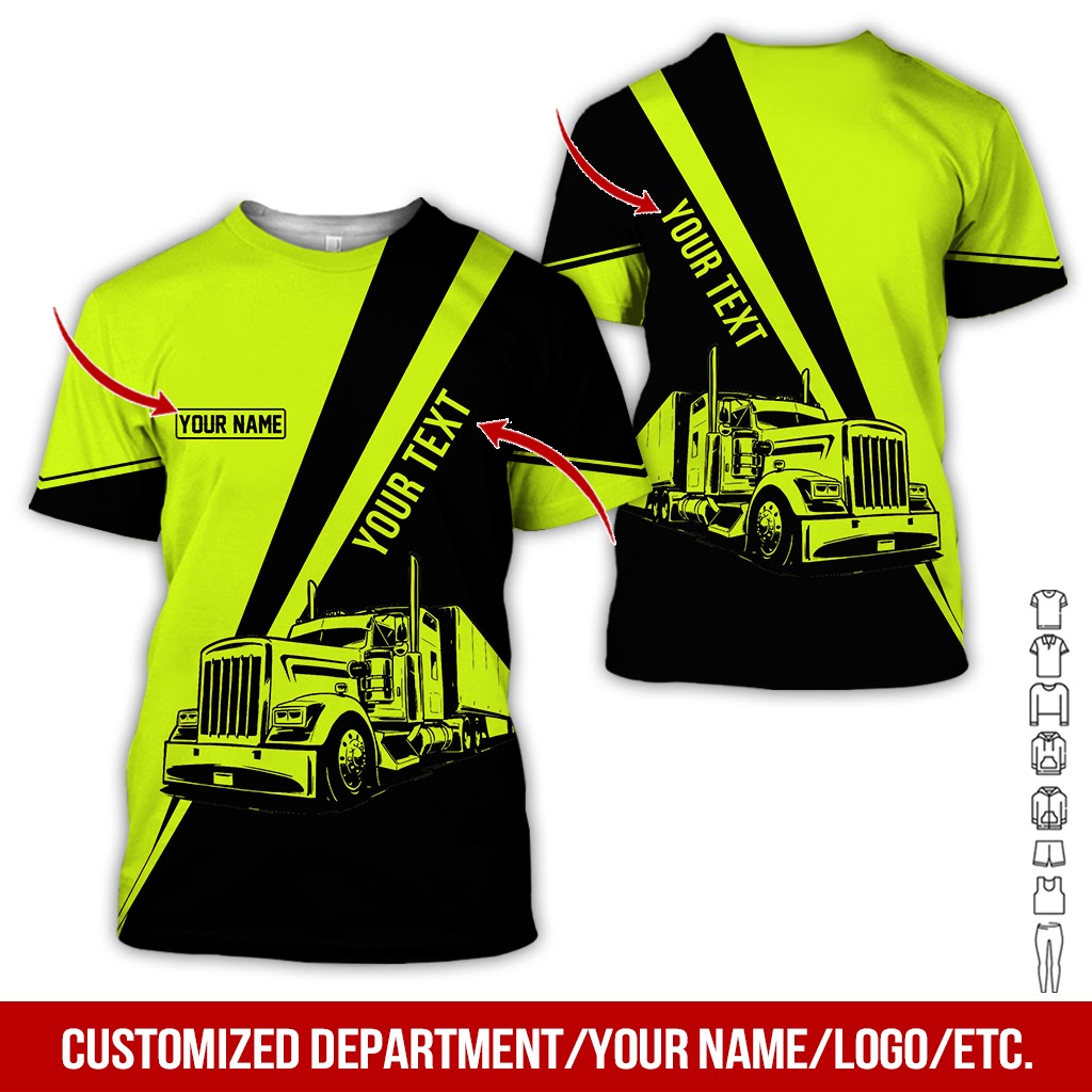 Customized Truck Driver Uniform Printed Clothes, Custom Trucker Gear