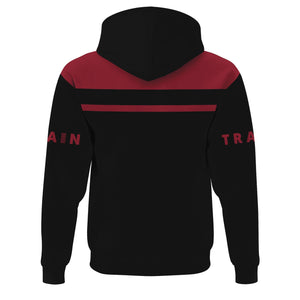 Railspirit Custom Name Chicago Great Western Railroad Hoodie American Train Ticket Printed Zip Hoodie