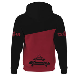 Railspirit Custom Name Chicago Great Western Railroad Hoodie One Track Mind Printed Zip Hoodie