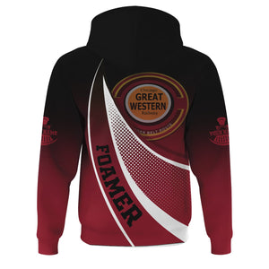 Railspirit Personalized Chicago Great Western Railroad Hoodie Railway-Themed Style Zip Up Hoodie Gift Idea For Trainspotter