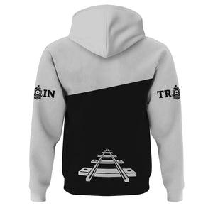 Railspirit Custom Name Bessemer And Lake Erie Railroad Hoodie One Track Mind Printed Zip Hoodie