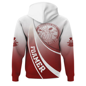 Railspirit Personalized Detroit & Mackinac Railroad Hoodie Railway-Themed Style Zip Up Hoodie Gift Idea For Trainspotter