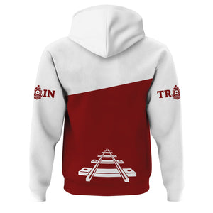 Railspirit Custom Name Detroit & Mackinac Railroad Hoodie One Track Mind Printed Zip Hoodie