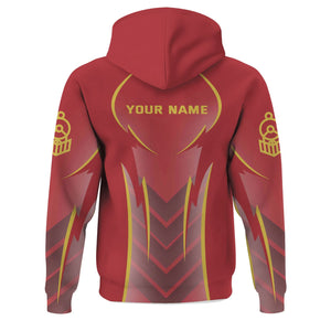 Railspirit Personalized Florida East Coast Railway Hoodie Striking Line Style Train Zip Up Hoodie For Locomotive Lovers