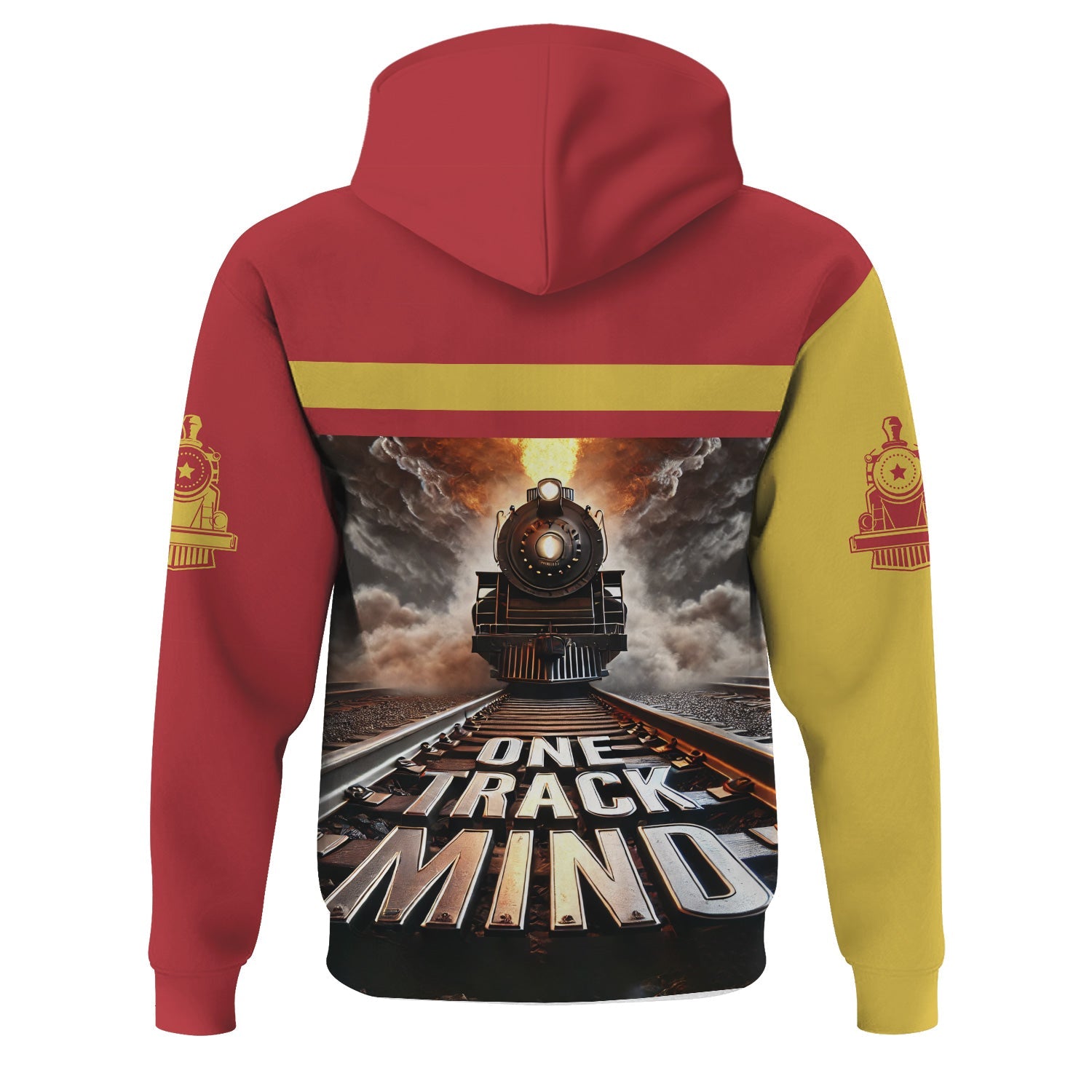 Railspirit Personalized Florida East Coast Railway Hoodie One Track Mind Train Printed ZIp Up Hoodie