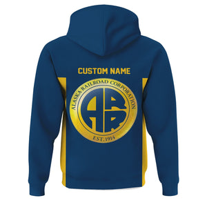 Railspirit Custom Name Alaska Railroad Hoodie Yes I Need All Those Train Printed Zip Hoodie