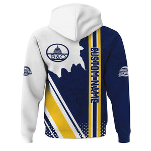 Railspirit Personalized Baltimore and Ohio Railroad Hoodie B&O All Over Printed Unisex Zip Up Hoodie