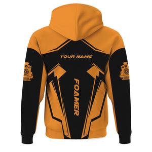 Railspirit Personalized Genesee & Wyoming Inc. Railroad Hoodie Railway Trainspotter Style Zip Up Hoodie Gift Idea For Foamers