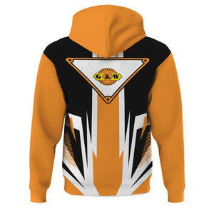 Railspirit Genesee & Wyoming Inc. Railroad Hoodie Bold Graphic Style All Over Printed Zip Up Hoodie