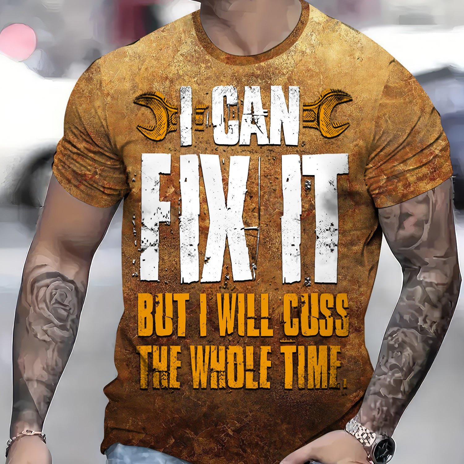 Vintage Mechanic Shirt I Can Fix It But I Will Cuss The Whole Time T Shirt