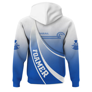 Railspirit Personalized Conrail Railroad Hoodie Railway-Themed Style Zip Up Hoodie Gift Idea For Trainspotter