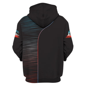 Railspirit Personalized Locomotive Power Zip Hoodie – Perfect for Train Lovers