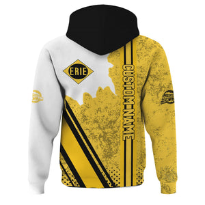 Railspirit Personalized Erie Railroad Hoodie All Over Printed Unisex Zip Up Hoodie