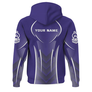 Railspirit Personalized Southern Pacific Railroad Hoodie Striking Line Style Train Zip Up Hoodie For Locomotive Lovers