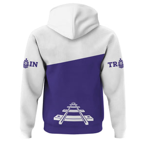 Railspirit Custom Name Southern Pacific Railroad Hoodie One Track Mind Printed Zip Hoodie