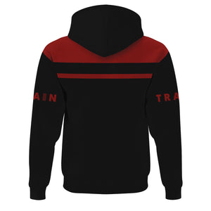 Railspirit Custom Name Great Northern Railway Hoodie American Train Ticket GNR Printed Zip Hoodie