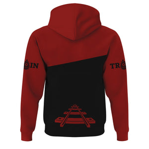 Railspirit Custom Name Great Northern Railway Hoodie One Track Mind GNR Printed Zip Hoodie