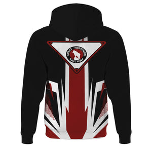 Railspirit Great Northern Railway Hoodie Bold Graphic Style GNR All Over Printed Zip Up Hoodie