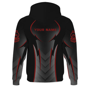 Railspirit Personalized Great Northern Railway Hoodie Striking Line Style GNR Train Zip Up Hoodie For Locomotive Lovers