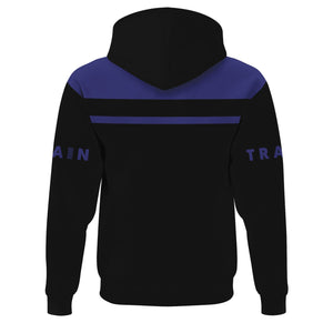 Railspirit Custom Name Chicago, Burlington and Quincy Railroad Hoodie American Train Ticket Printed Zip Hoodie