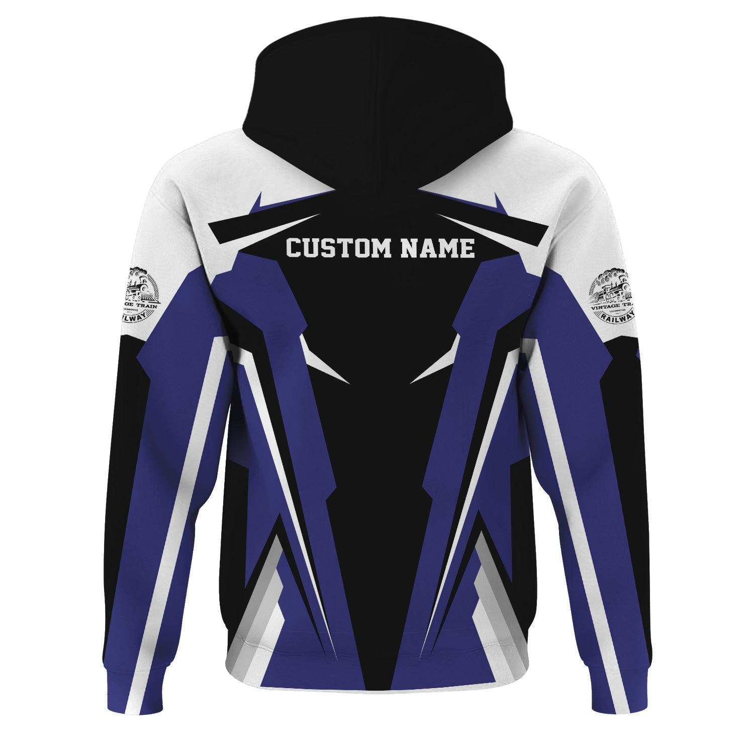 Railspirit Personalized Chicago, Burlington and Quincy Railroad Hoodie Strong Line Style Train Hoodie Gift Idea For Train Lover