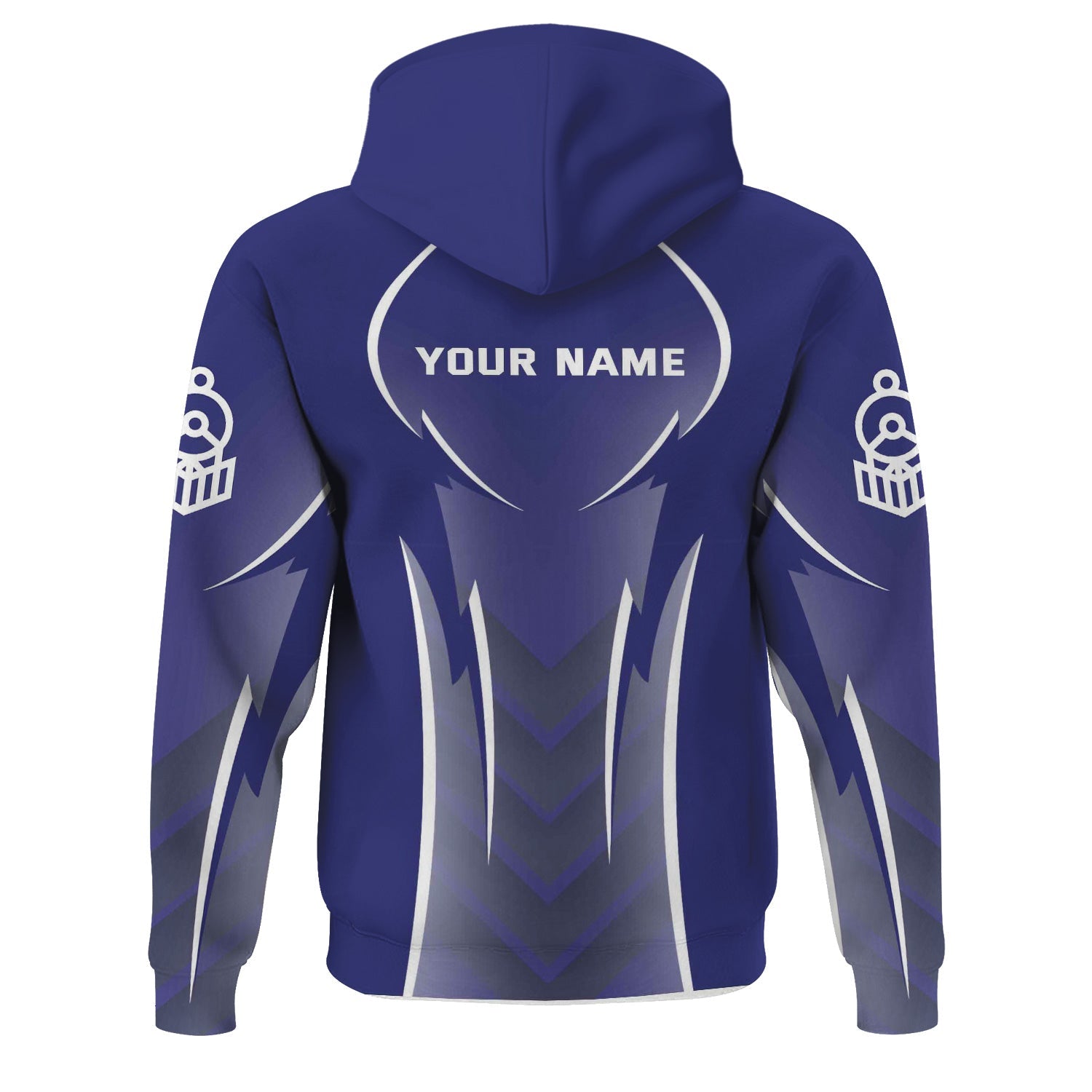 Railspirit Personalized Chicago, Burlington and Quincy Railroad Hoodie Striking Line Style Train Zip Up Hoodie For Locomotive Lovers