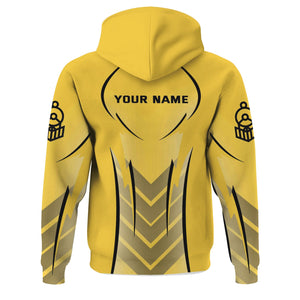 Railspirit Personalized Erie Railroad Hoodie Striking Line Style Train Zip Up Hoodie For Locomotive Lovers