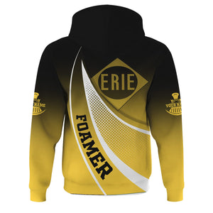 Railspirit Personalized Erie Railroad Hoodie Railway-Themed Style Zip Up Hoodie Gift Idea For Trainspotter