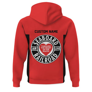 Railspirit Custom Name Seaboard Air Line Railroad Hoodie Yes I Need All Those Train Printed Zip Hoodie