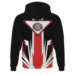 Railspirit Seaboard Air Line Railroad Hoodie Bold Graphic Style All Over Printed Zip Up Hoodie